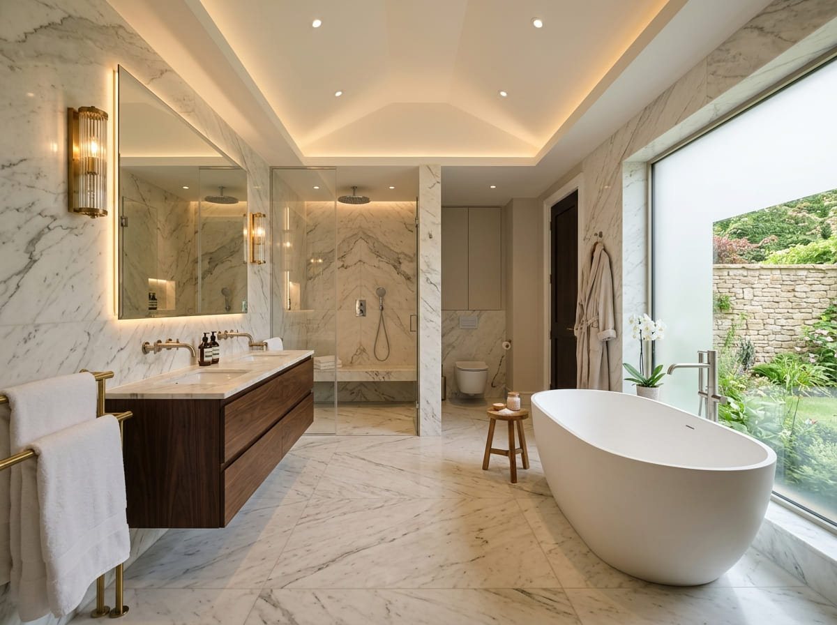 Custom Bathroom Renovation in Huntington
